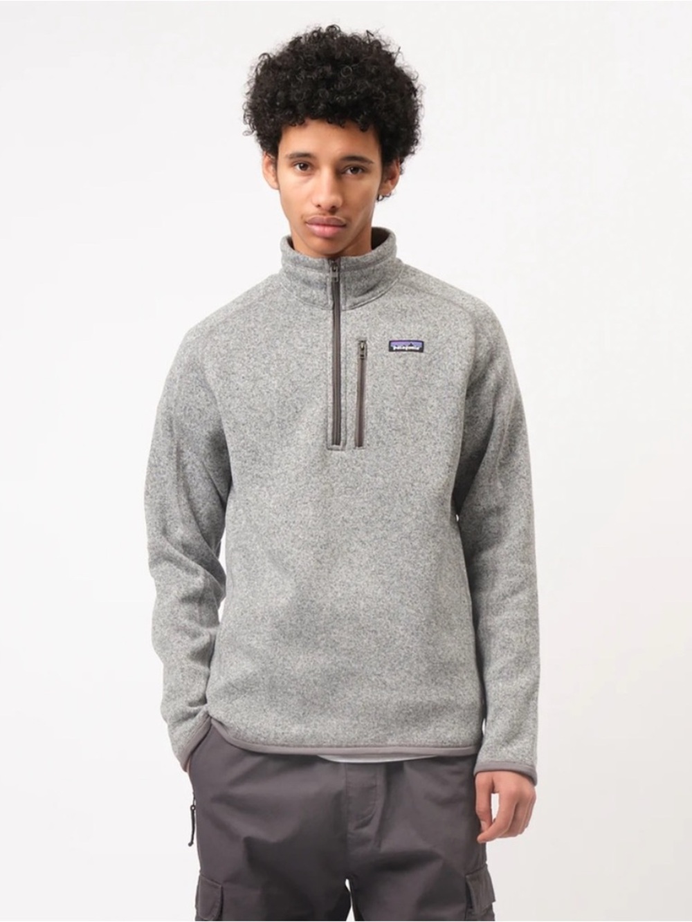 Patagonia Gray Heathered Better Sweater Quarter Zip- S
